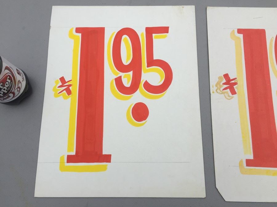 Vintage Hand Painted Retail Sign On Board [Photo 2]