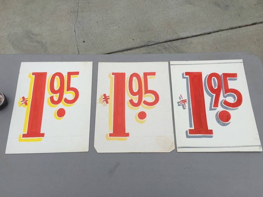Vintage Hand Painted Retail Sign On Board [Photo 1]