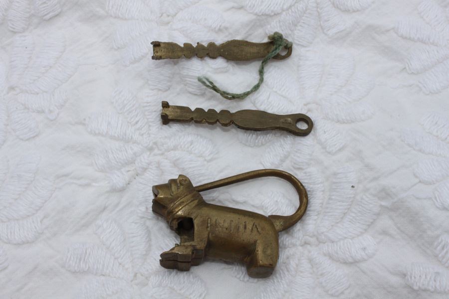 Metal Sculpture And Unique Brass Animal Lock [Photo 2]