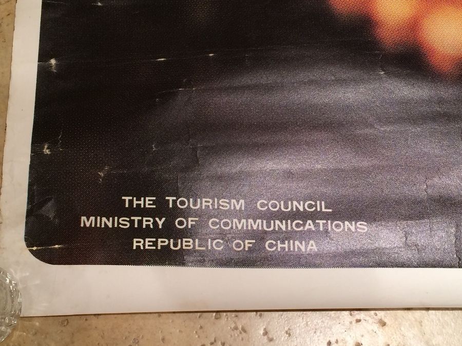 Original Vintage Taiwan Republic of China Travel Poster [Photo 3]