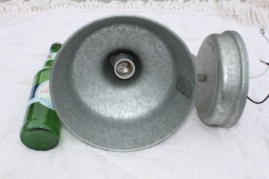 Galvanized Metal Light Fixture [Photo 1]