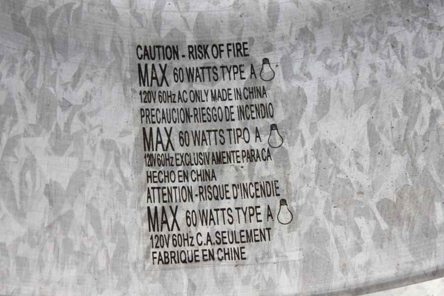 Galvanized Metal Light Fixture [Photo 6]