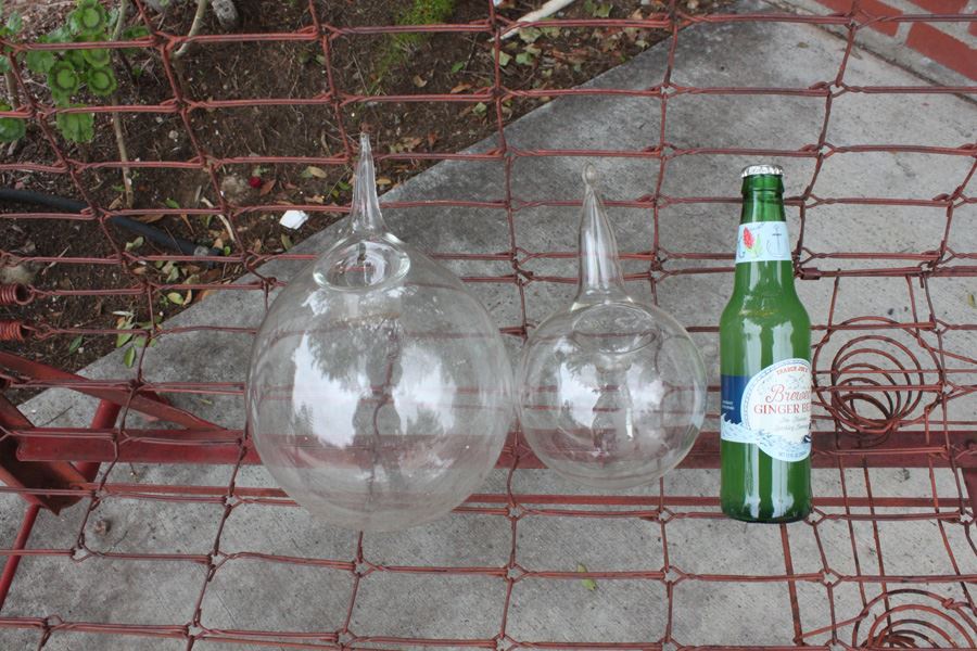 Pair Of Hand Blown Glass Balls [Photo 1]