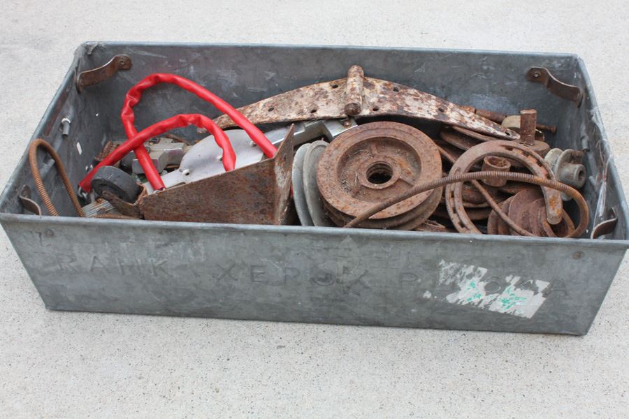Xerox Metal Tub Filled With Metal Pieces [Photo 1]
