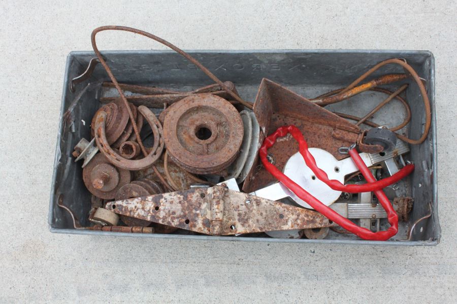 Xerox Metal Tub Filled With Metal Pieces [Photo 2]
