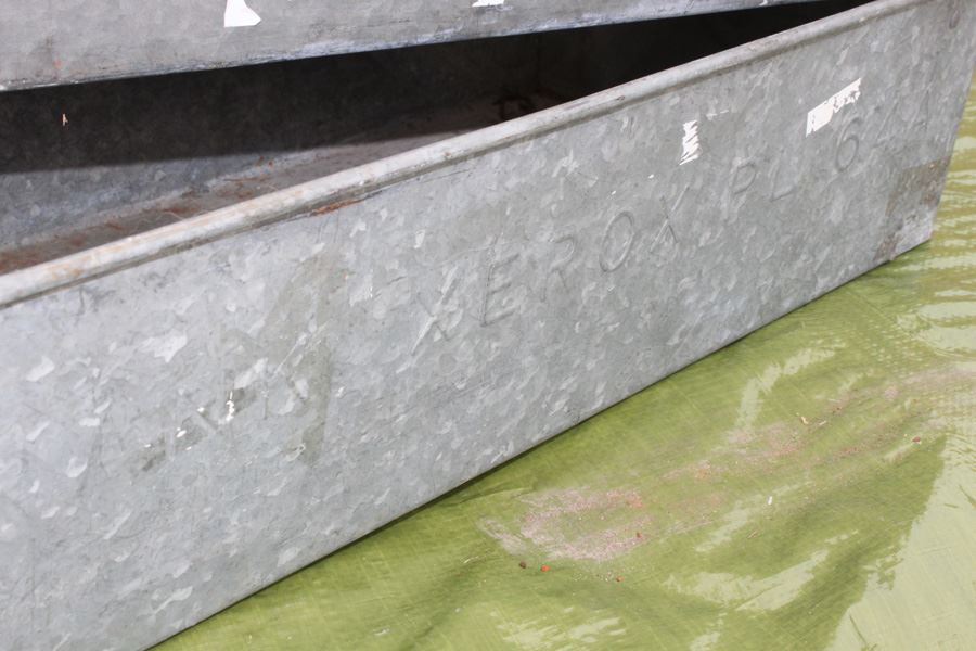 (6) Xerox Galvanized Metal Tubs With Handles Marked Xerox PL 64A [Photo 9]