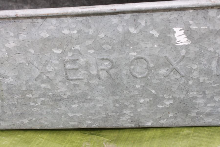 (6) Xerox Galvanized Metal Tubs With Handles Marked Xerox PL 64A [Photo 11]