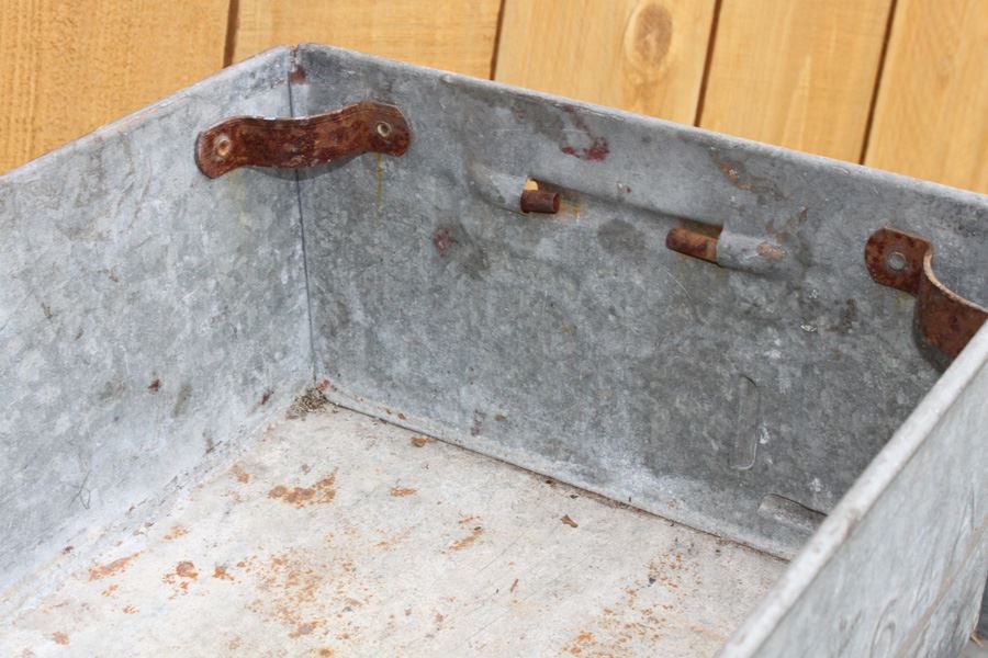 (6) Xerox Galvanized Metal Tubs With Handles Marked Xerox PL 64A [Photo 6]