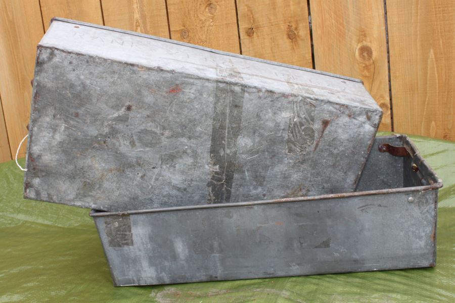 (6) Xerox Galvanized Metal Tubs With Handles Marked Xerox PL 64A [Photo 7]
