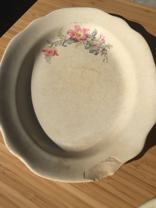 Vintage China Serving Pieces Note Chips [Photo 2]