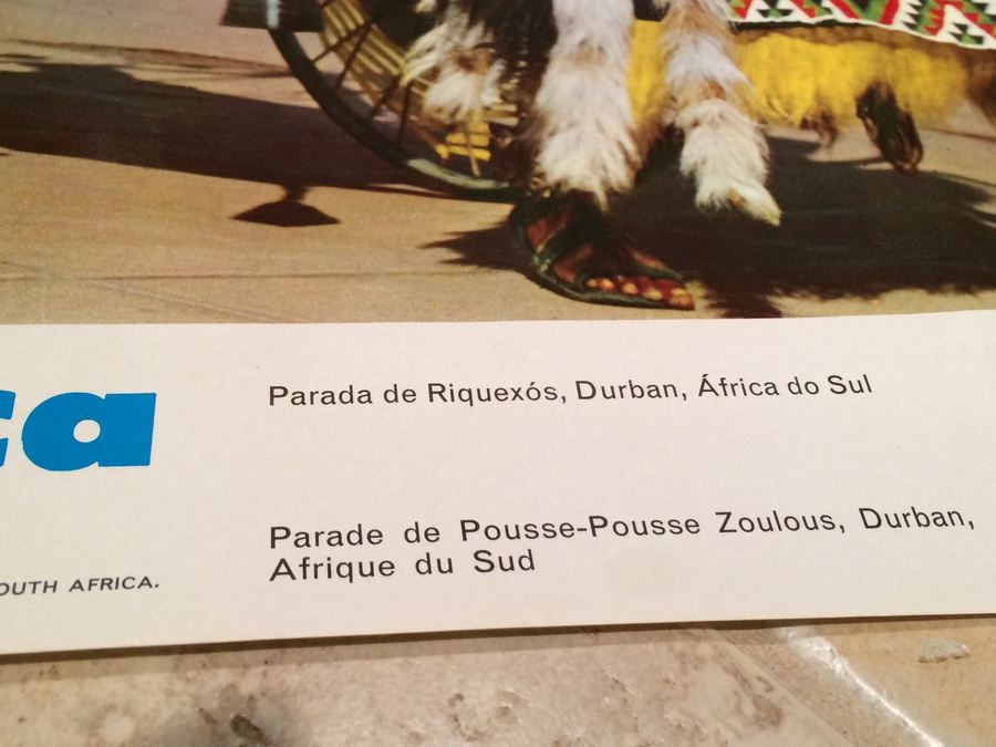 Original Vintage South Africa Travel Poster [Photo 4]