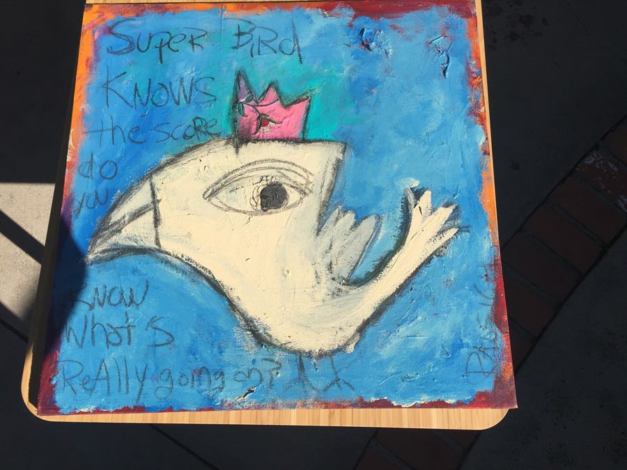 Original Painting Of Bird Signed Alissa Raleigh [Photo 1]