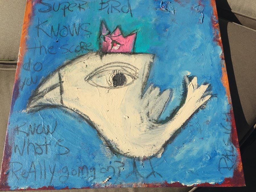 Original Painting Of Bird Signed Alissa Raleigh [Photo 4]