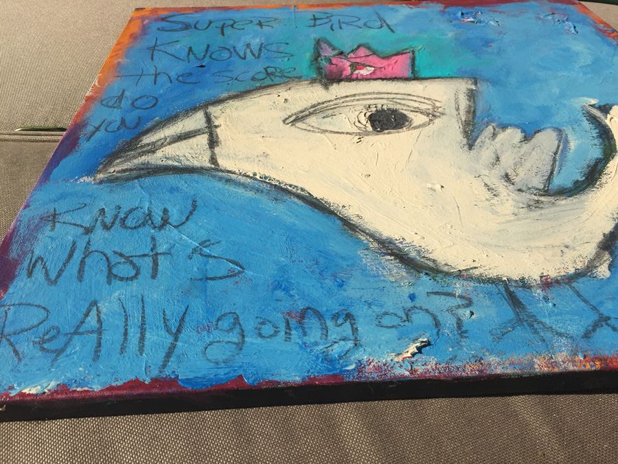 Original Painting Of Bird Signed Alissa Raleigh [Photo 7]