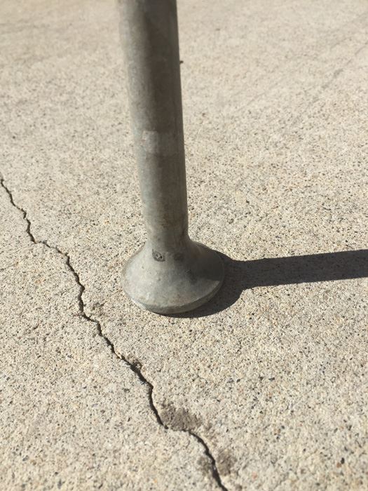 Vintage Wood And Metal Folding Leg Table With Brass Accents - Looks Like A Shuffleboard Table [Photo 11]