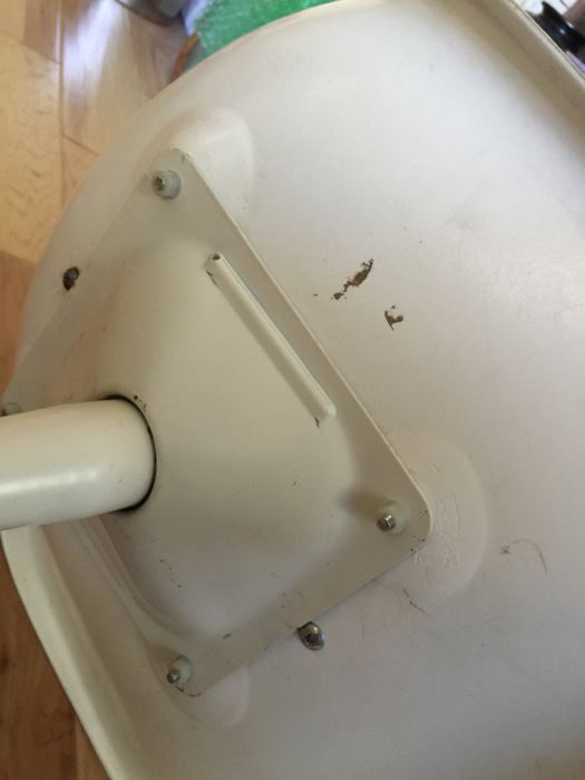 Mid-Century Modern White Bar Stool [Photo 8]