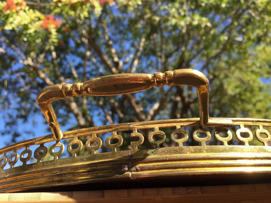 Inlaid Wood Tray Mid-Century [Photo 7]