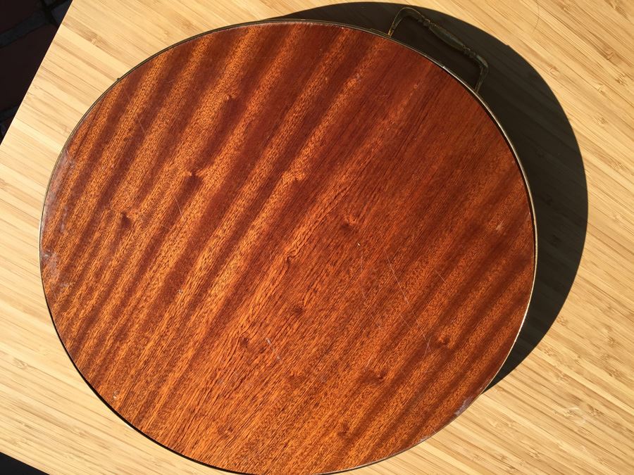 Inlaid Wood Tray Mid-Century [Photo 8]