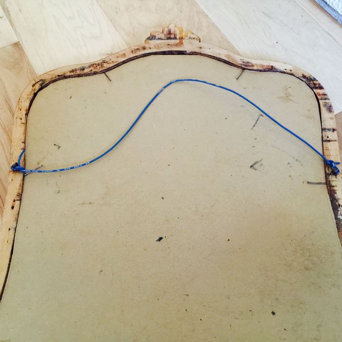 Vintage Wood Mirror [Photo 3]