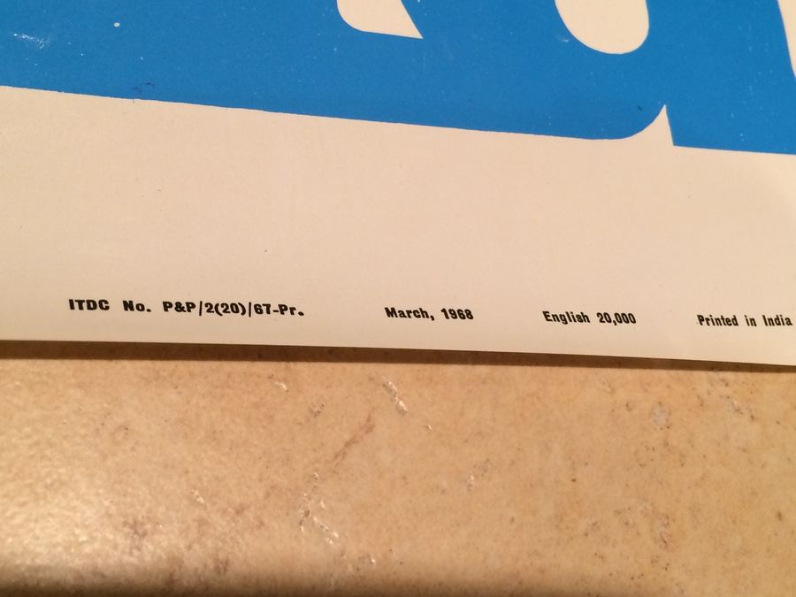 Original Vintage India Travel Poster [Photo 6]