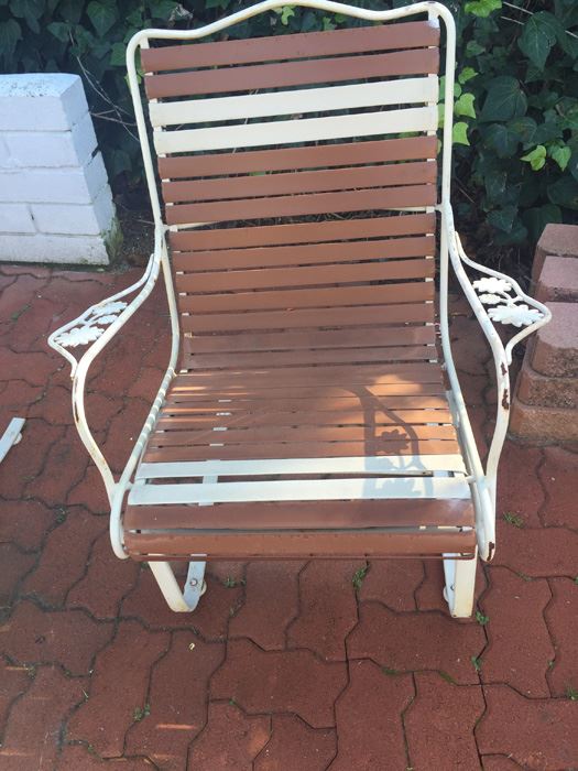 Pair Of Wrought Iron Patio Chairs With Side Table [Photo 14]