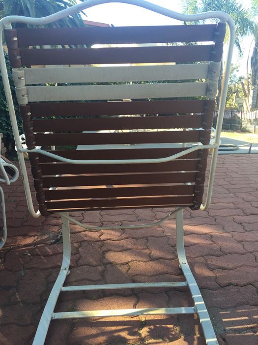 Pair Of Wrought Iron Patio Chairs With Side Table [Photo 16]