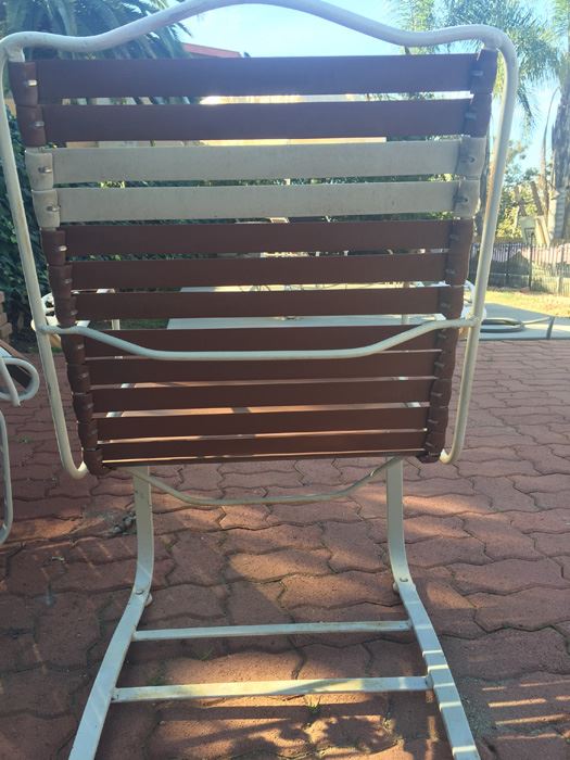 Pair Of Wrought Iron Patio Chairs With Side Table [Photo 17]