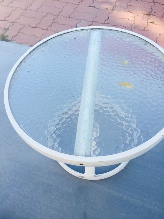 Pair Of Wrought Iron Patio Chairs With Side Table [Photo 25]