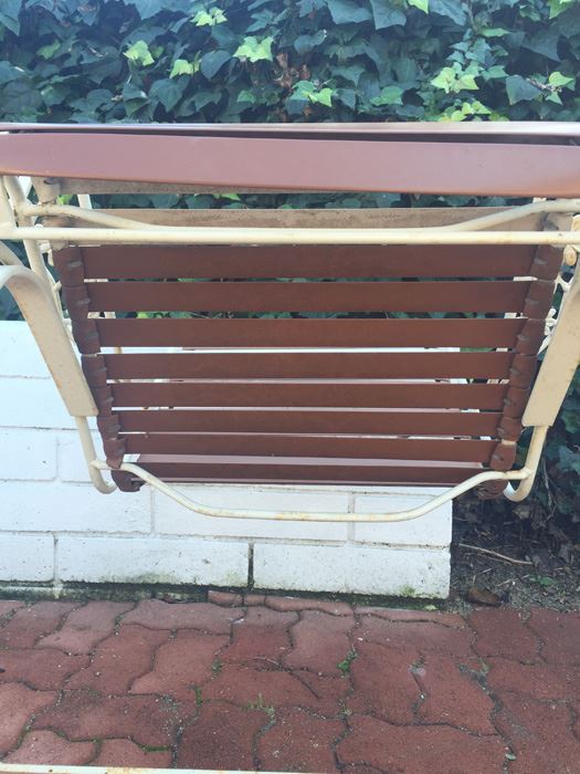 Pair Of Wrought Iron Patio Chairs With Side Table [Photo 10]