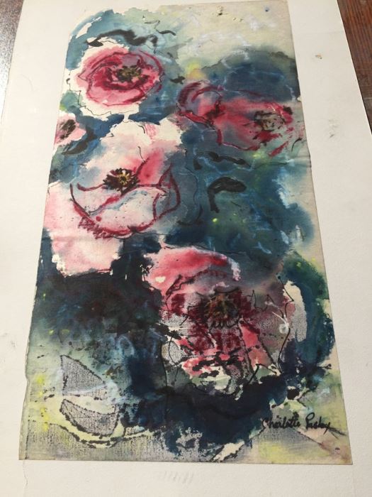 Original Floral Watercolor Signed [Photo 5]