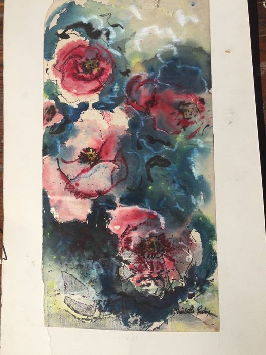 Original Floral Watercolor Signed [Photo 2]