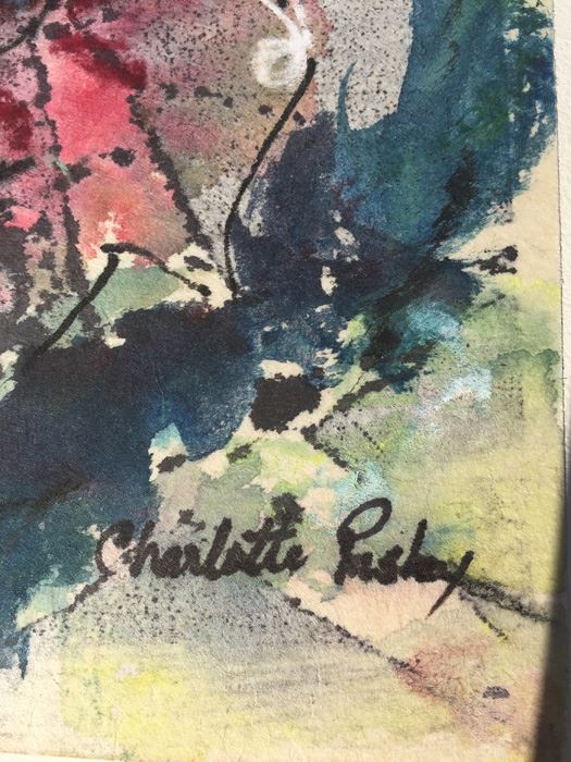 Original Floral Watercolor Signed [Photo 3]