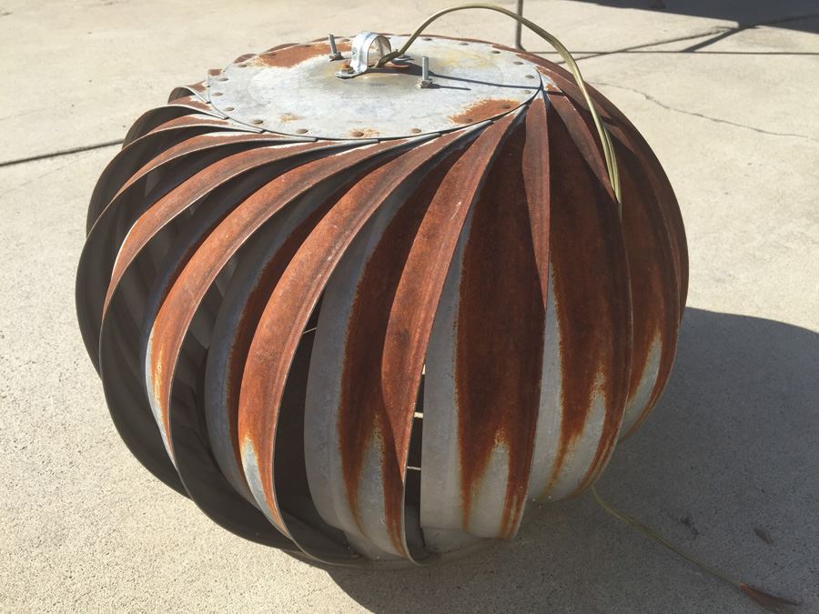 Pair Of Metal Industrial Light Fixtures - May Need Rewiring [Photo 2]