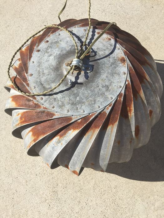 Pair Of Metal Industrial Light Fixtures - May Need Rewiring [Photo 7]