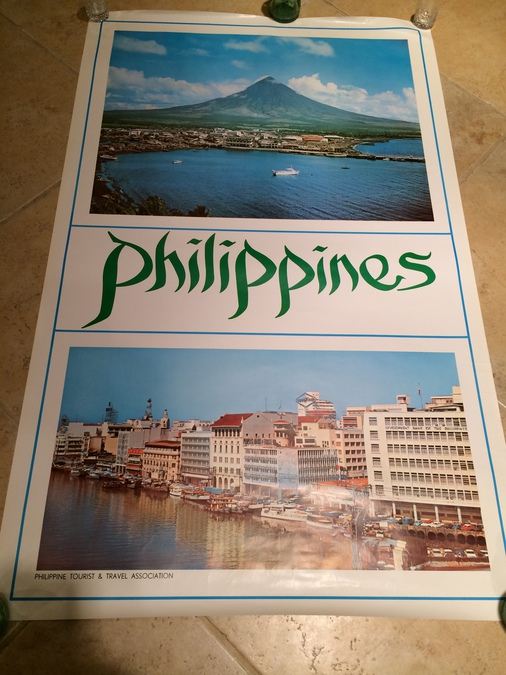 Original Vintage Philippines Travel Poster [Photo 1]