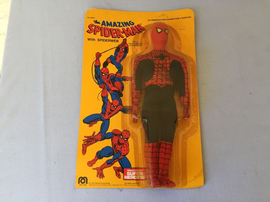 MEGO 1977 Marvel Comics Group Spider-Man 12 1/2' Action Figure MINT On Card [Photo 6]
