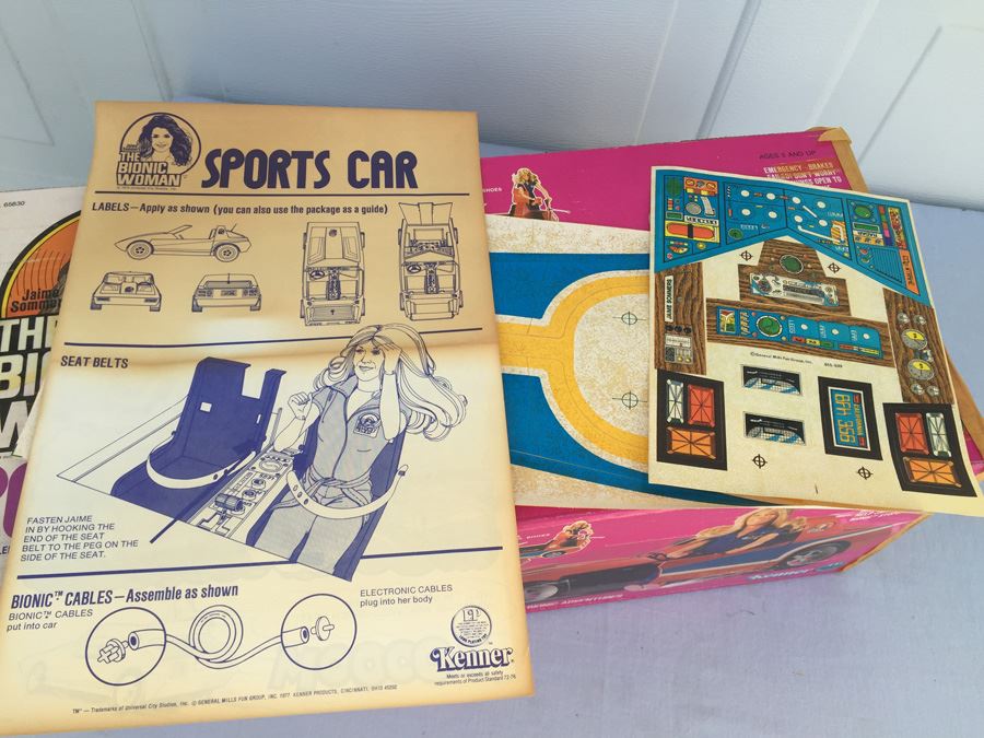 Jaime Sommers The Bionic Woman Sports Car Kenner 1977 New In Box [Photo 8]