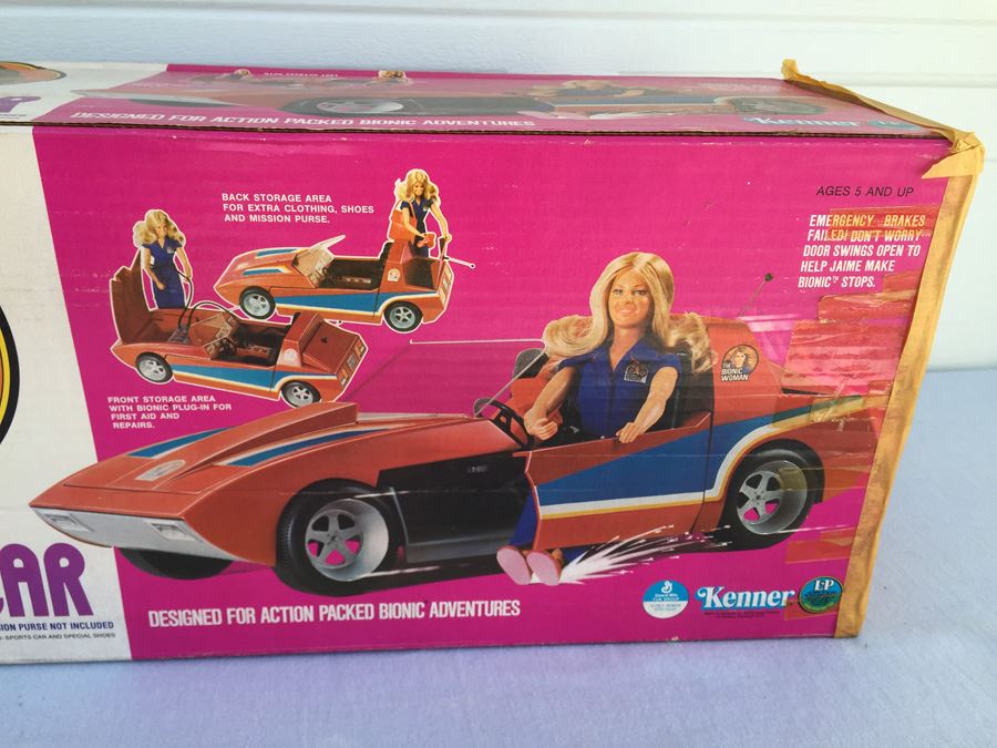 Jaime Sommers The Bionic Woman Sports Car Kenner 1977 New In Box [Photo 3]