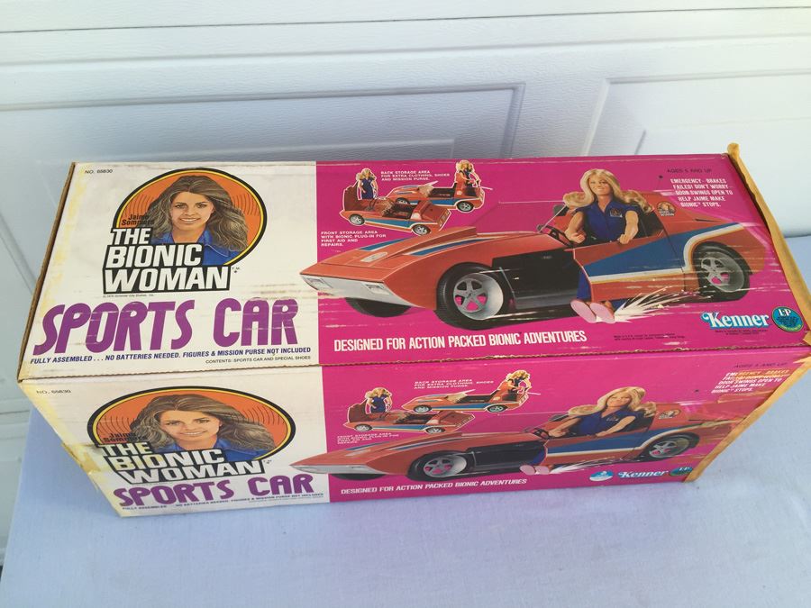 Jaime Sommers The Bionic Woman Sports Car Kenner 1977 New In Box [Photo 4]