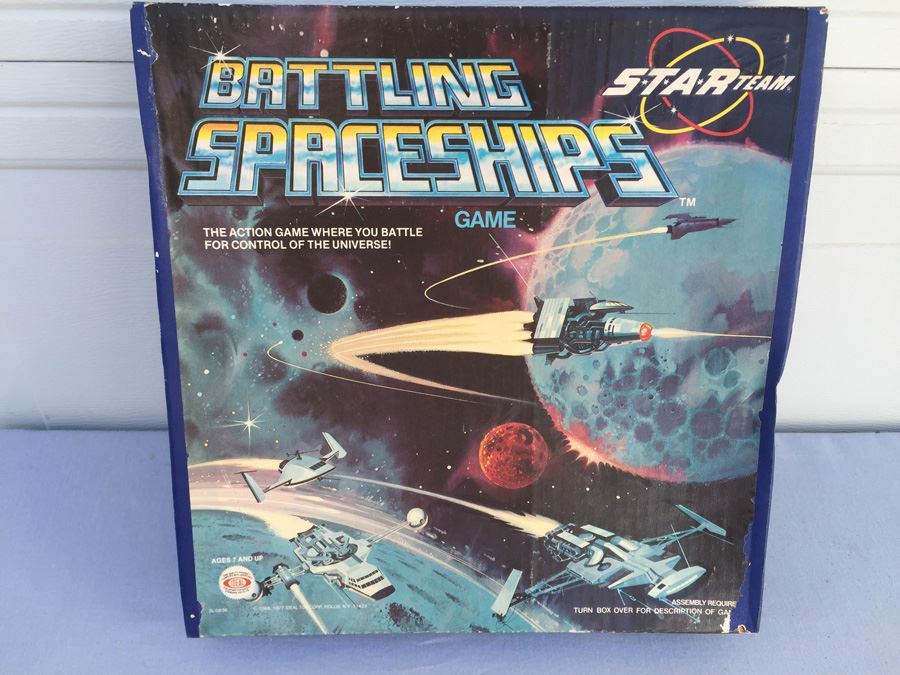 Battling Spaceships Star Team Game By Ideal Vintage 1977