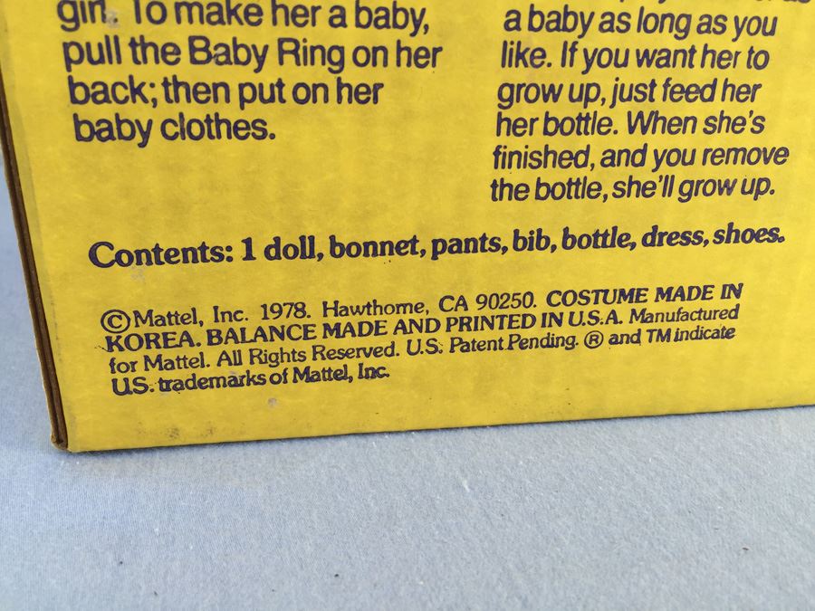 Baby Grows Up Doll Mattel Vintage 1978 [Photo 7]