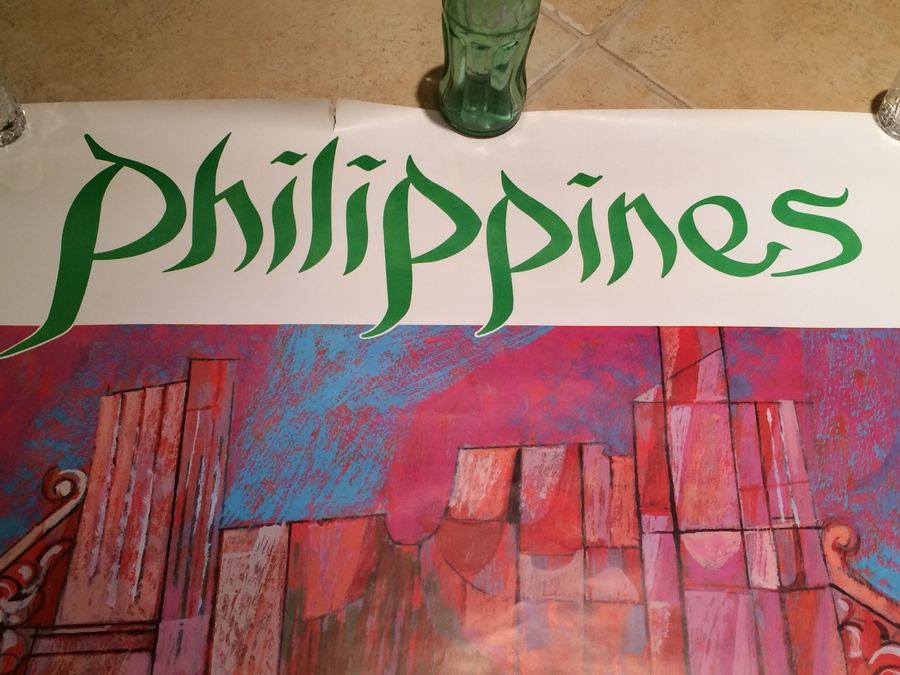 Original Vintage Philippines Travel Poster [Photo 3]