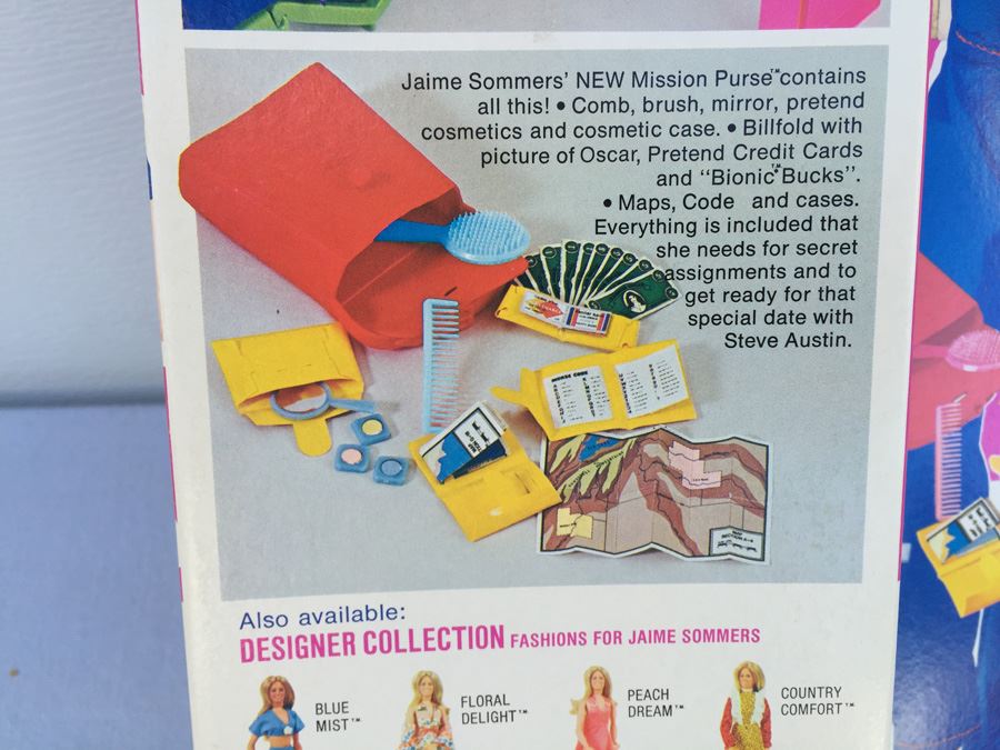 Jaime Sommers The Bionic Woman Action Figure With Mission Purse New In Box Vintage 1974 [Photo 13]