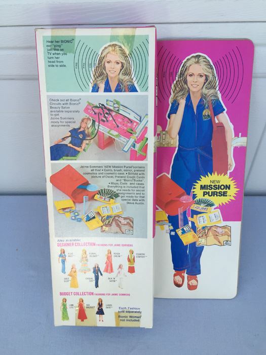 Jaime Sommers The Bionic Woman Action Figure With Mission Purse New In Box Vintage 1974 [Photo 3]