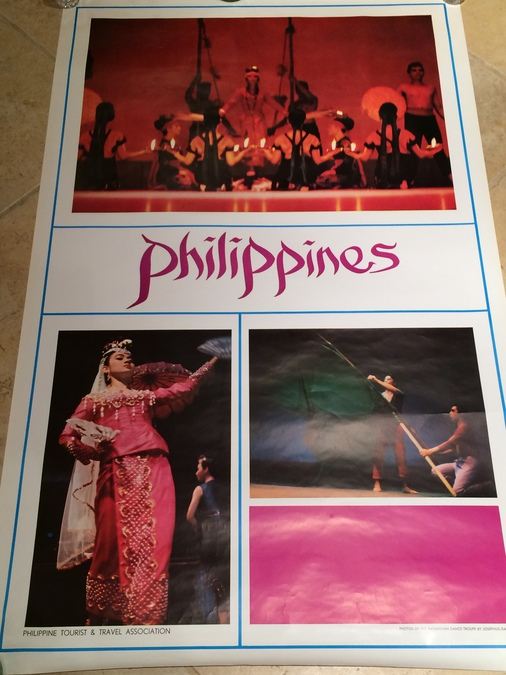 Original Vintage Philippines Travel Poster