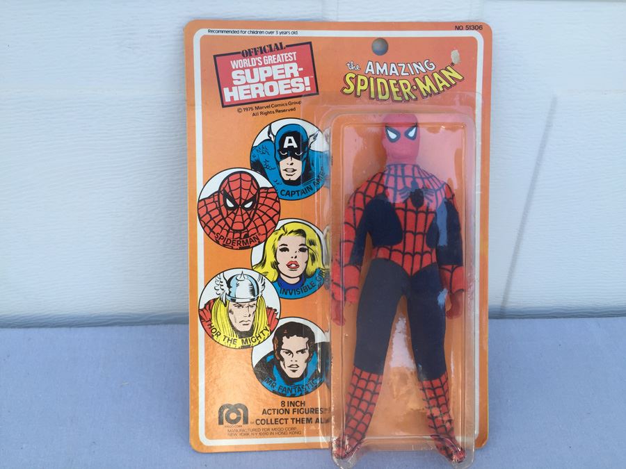 The Amazing-Spiderman Action Figure Mego Sealed On Card Vintage 1975