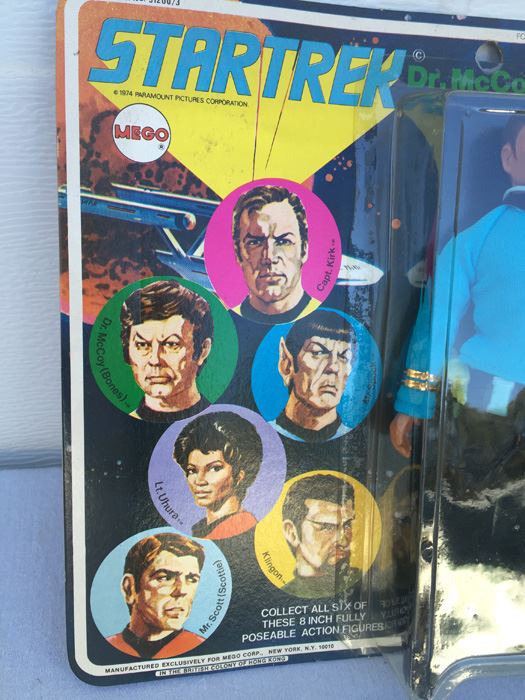 Dr. McCoy (Bones) Star Trek 8' Action Figure Sealed On Card MEGO Vintage 1974 [Photo 6]