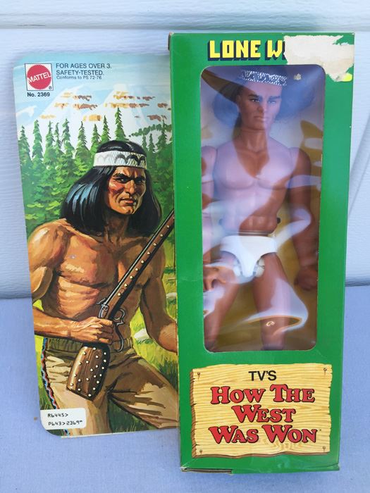 How The West Was Won The Lone Wolf Indian Figure Doll New In Box Mattel Vintage 1978
