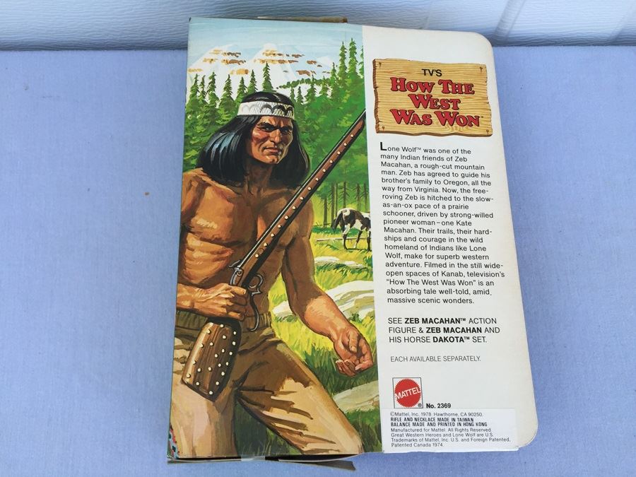 How The West Was Won The Lone Wolf Indian Figure Doll New In Box Mattel Vintage 1978 [Photo 3]