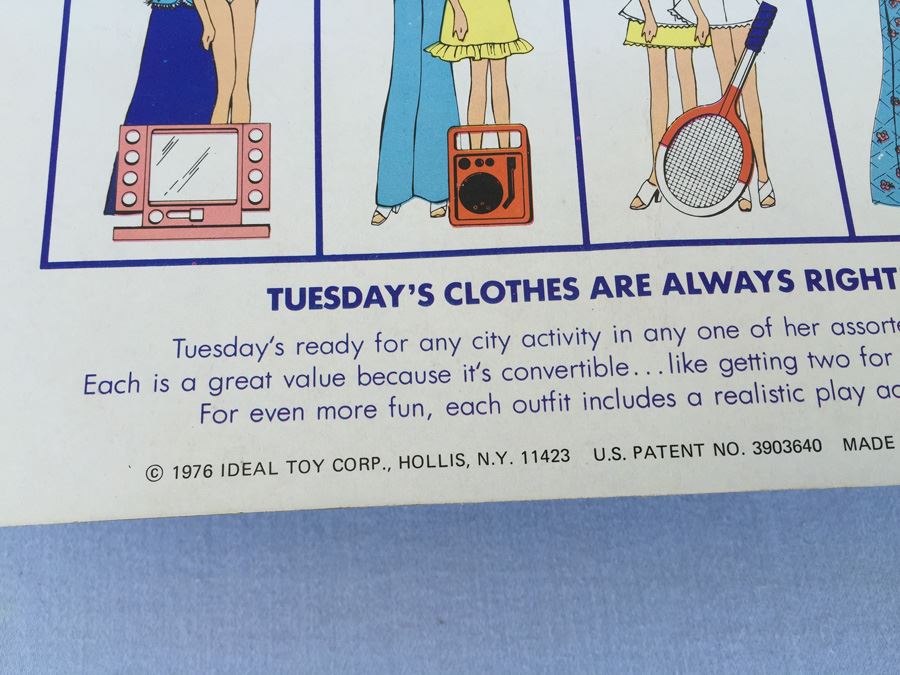 Tuesday Taylor Doll Ideal New On Card Vintage 1976 [Photo 7]